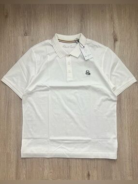 NEW Robert Graham Lucifer Polo Shirt Mens XL White Skull Logo Lined Classic